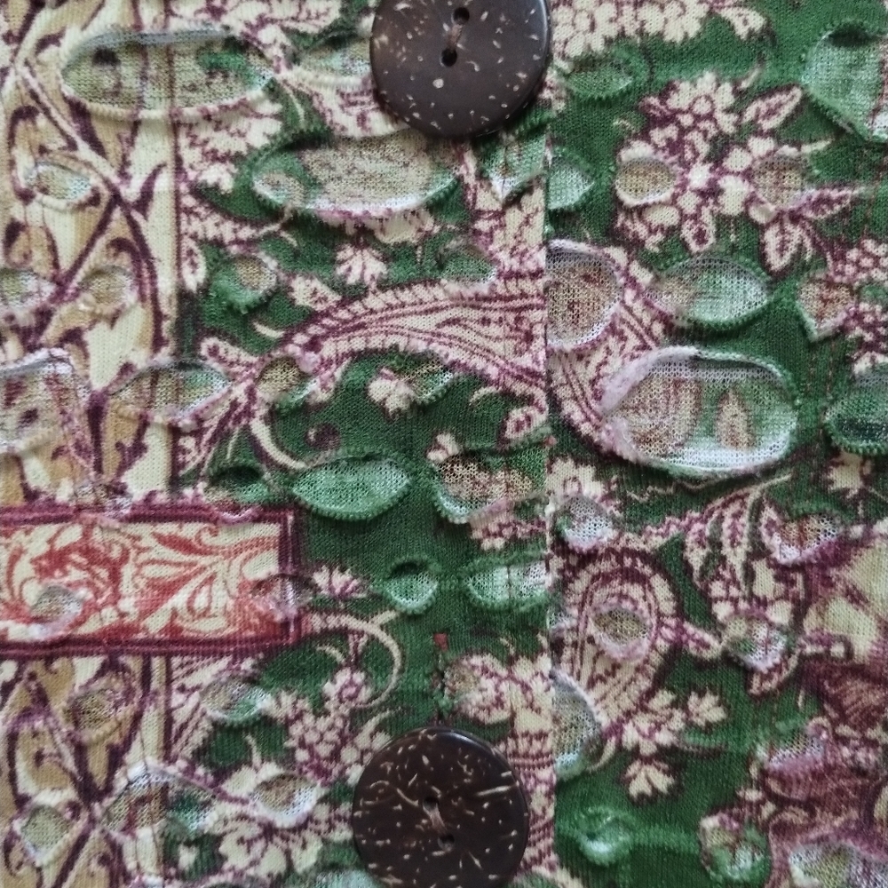 Multiples Womens‎ Size Medium Patchwork Distresse… - image 10